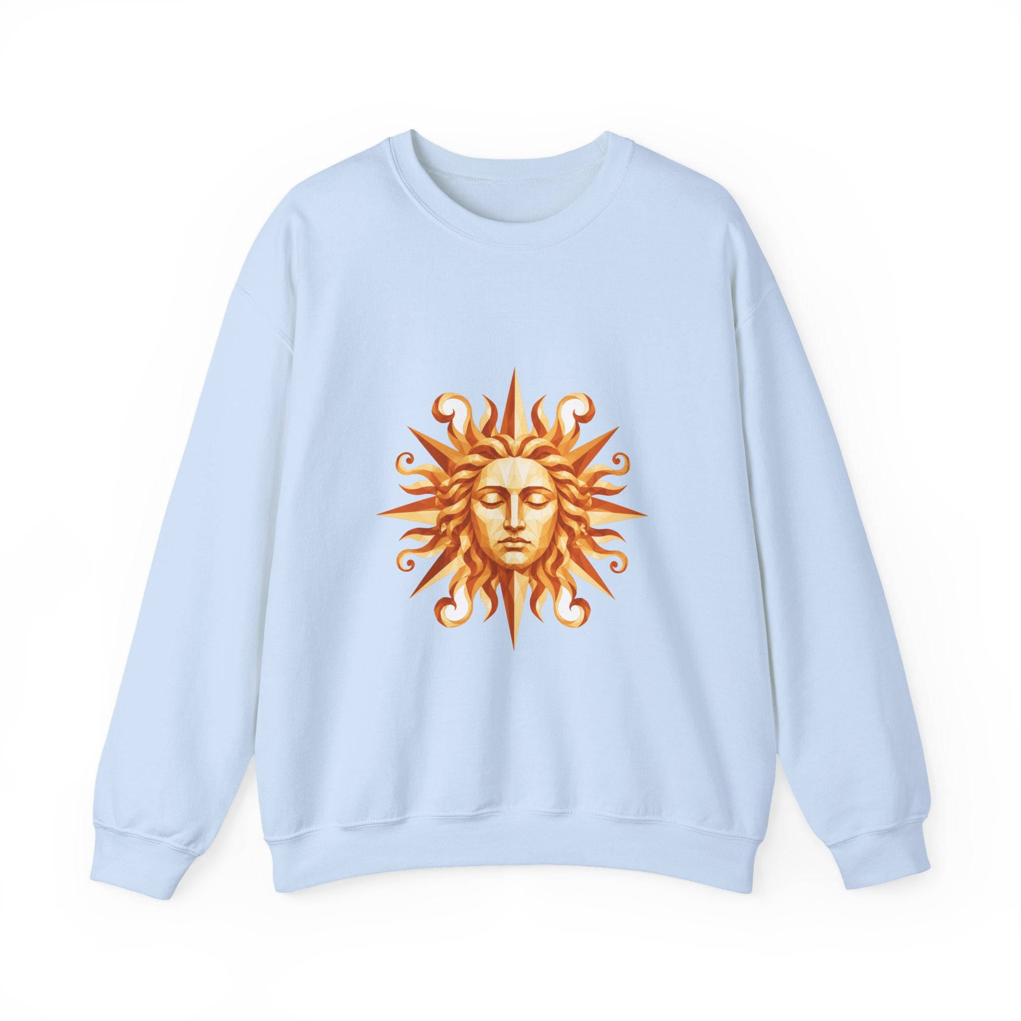 Matching Couple Sweatshirt - Helios & Selene Matching Couple Crewneck Sweatshirt Geometric Art His Hers Couple Gift - Design A