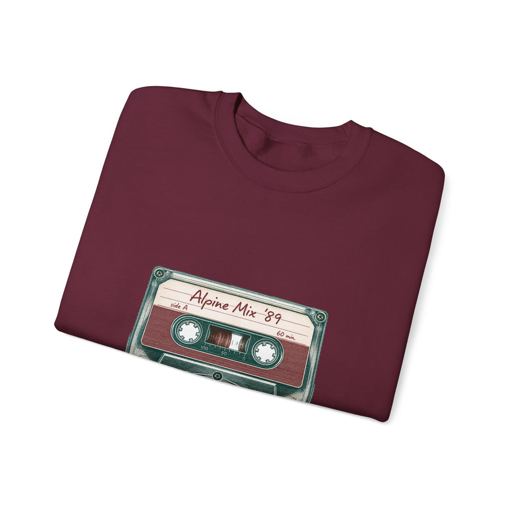 Matching Couple Sweatshirt - Vinyl & Cassette Matching Couple Crewneck Sweatshirt Vintage Art His Hers Wedding Gift - Design B