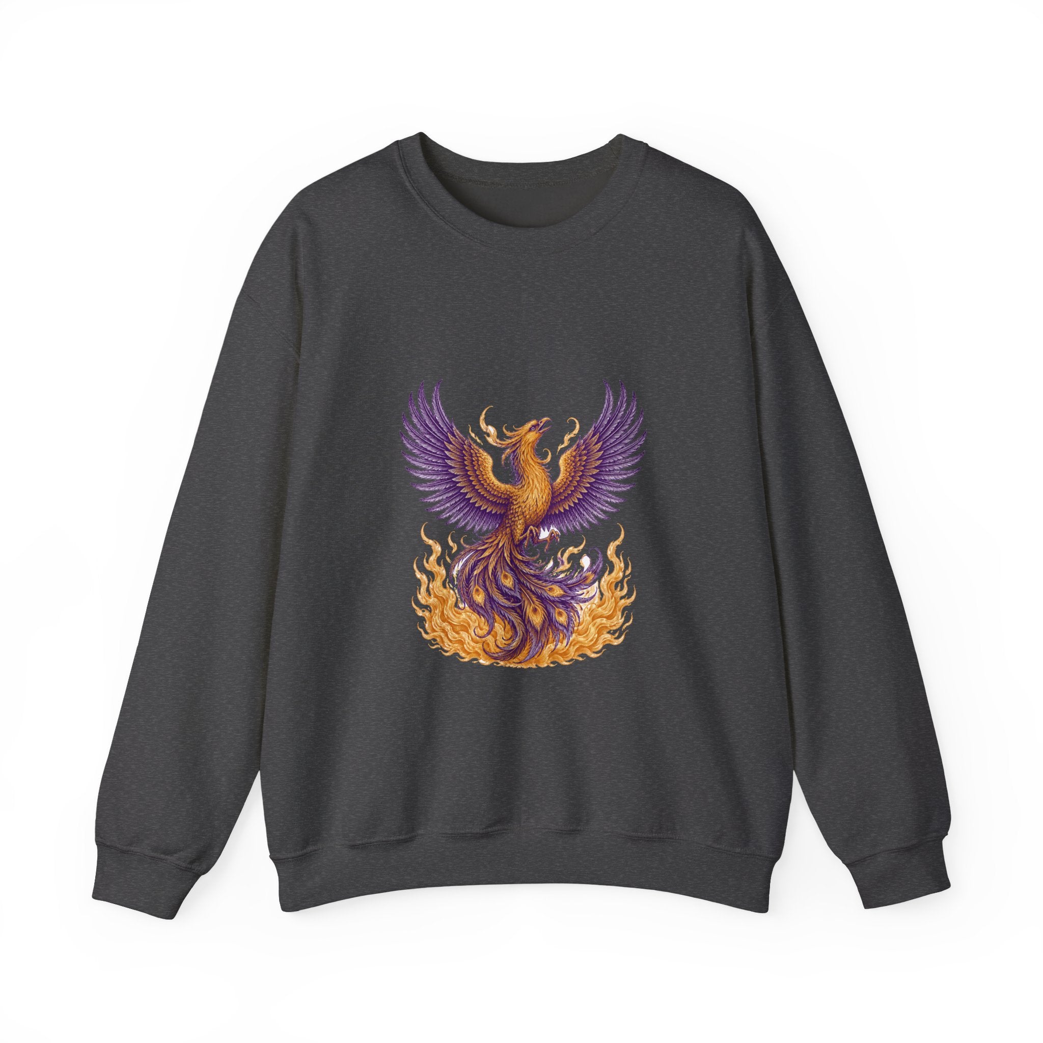 Matching Couple Sweatshirt - Dragon & Phoenix Matching Couple Comfort Colors Crew Vintage Art His Hers Honeymoon Gift - Design B