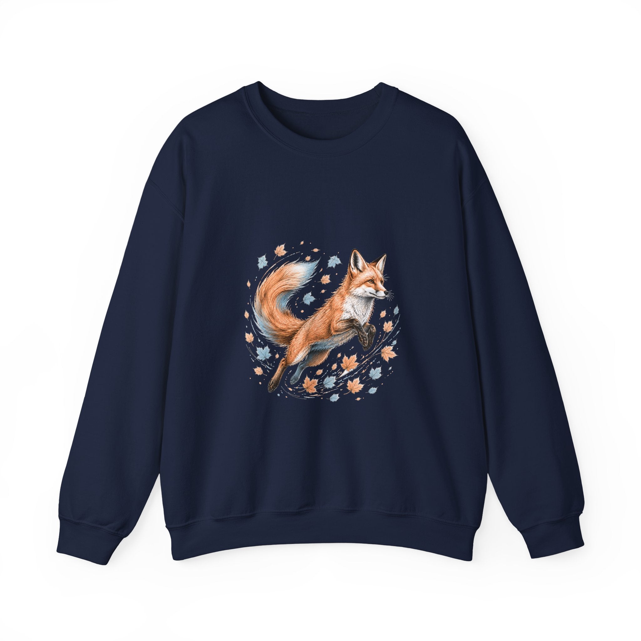 Matching Couple Sweatshirt - Fox & Rabbit Matching Couple Premium Fleece Sweatshirt Hand-Drawn Art His Hers Anniversary Gift - Design A