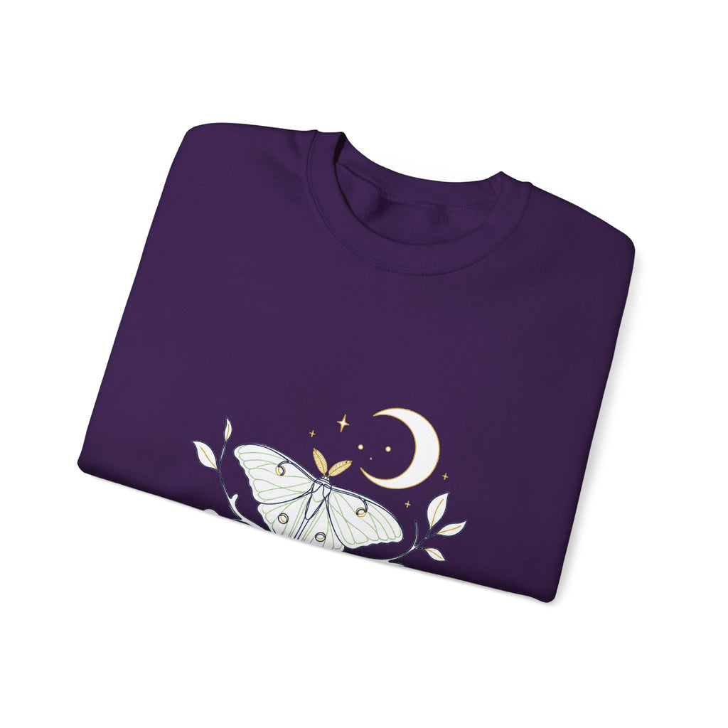 Matching Couple Sweatshirt - Butterfly & Moth Matching Couple Premium Fleece Sweatshirt Minimalist Art His Hers Christmas Gift - Design B
