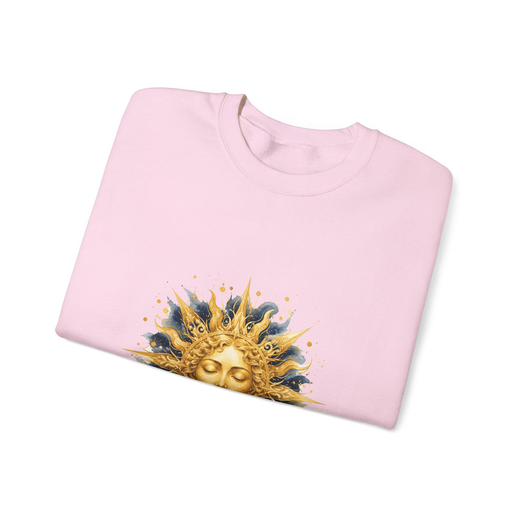 Matching Couple Sweatshirt - Helios & Selene Matching Couple Comfort Colors Crew Watercolor Art His Hers Birthday Gift - Design A