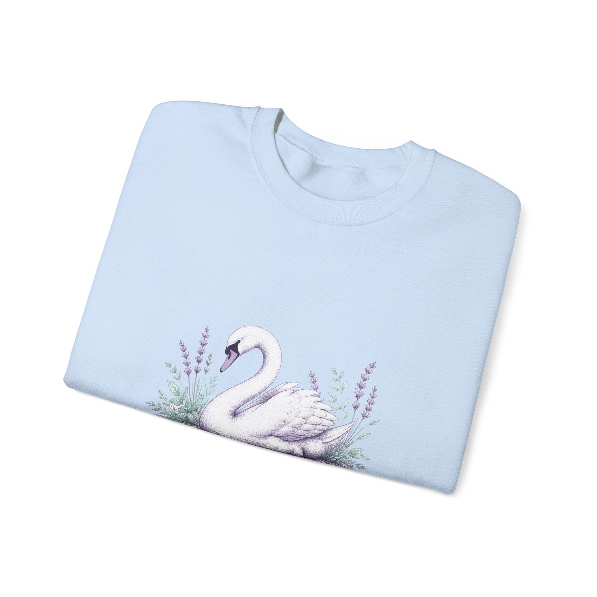 Matching Couple Sweatshirt - Raven & Swan Matching Couple Comfort Colors Crew Hand-Drawn Art His Hers Anniversary Gift - Design B