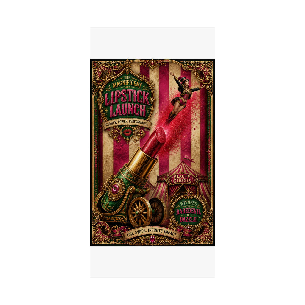 Lipstick Cannon Wall Art Poster 24×36 Baroque Studio Decor Maximalist Print