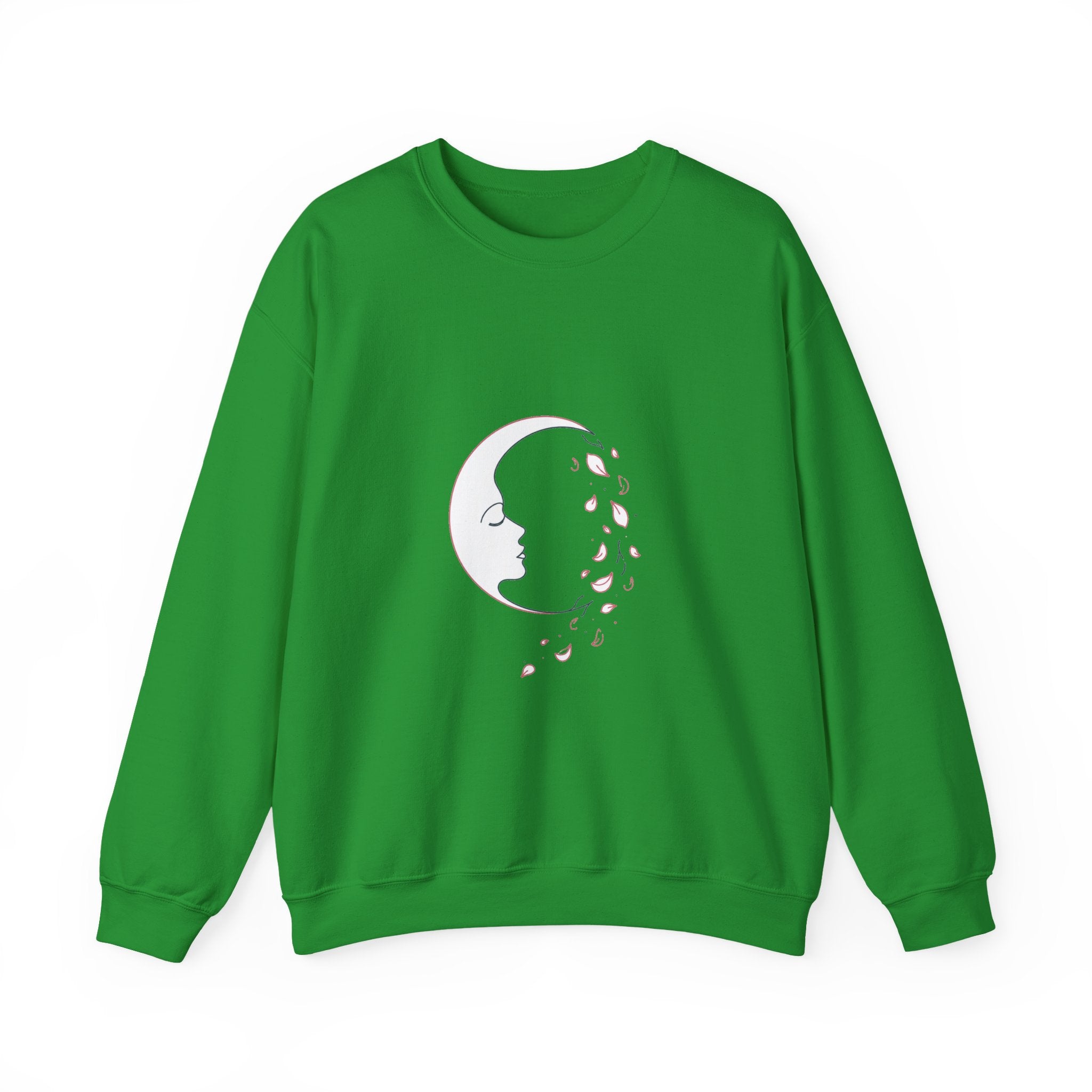 Matching Couple Sweatshirt - Waxing & Waning Moon Matching Couple Comfort Colors Crew Minimalist Art His Hers Christmas Gift - Design B