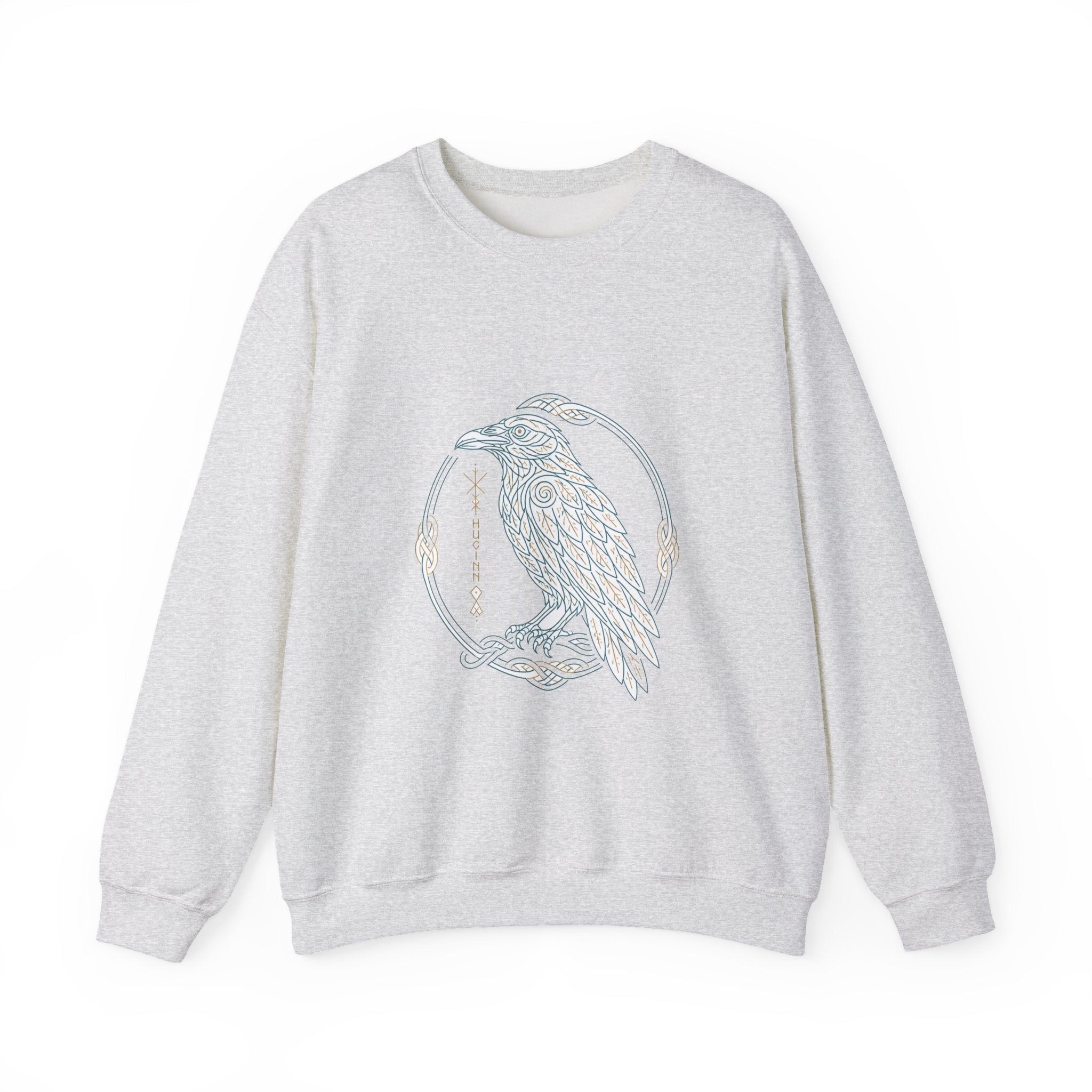 Matching Couple Sweatshirt - Huginn & Muninn Matching Couple Comfort Colors Crew Minimalist Art His Hers Christmas Gift - Design A