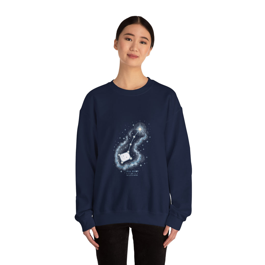 Matching Couple Sweatshirt - Big & Little Dipper Matching Couple Premium Fleece Sweatshirt Hand-Drawn Art His Hers Anniversary Gift - Design B