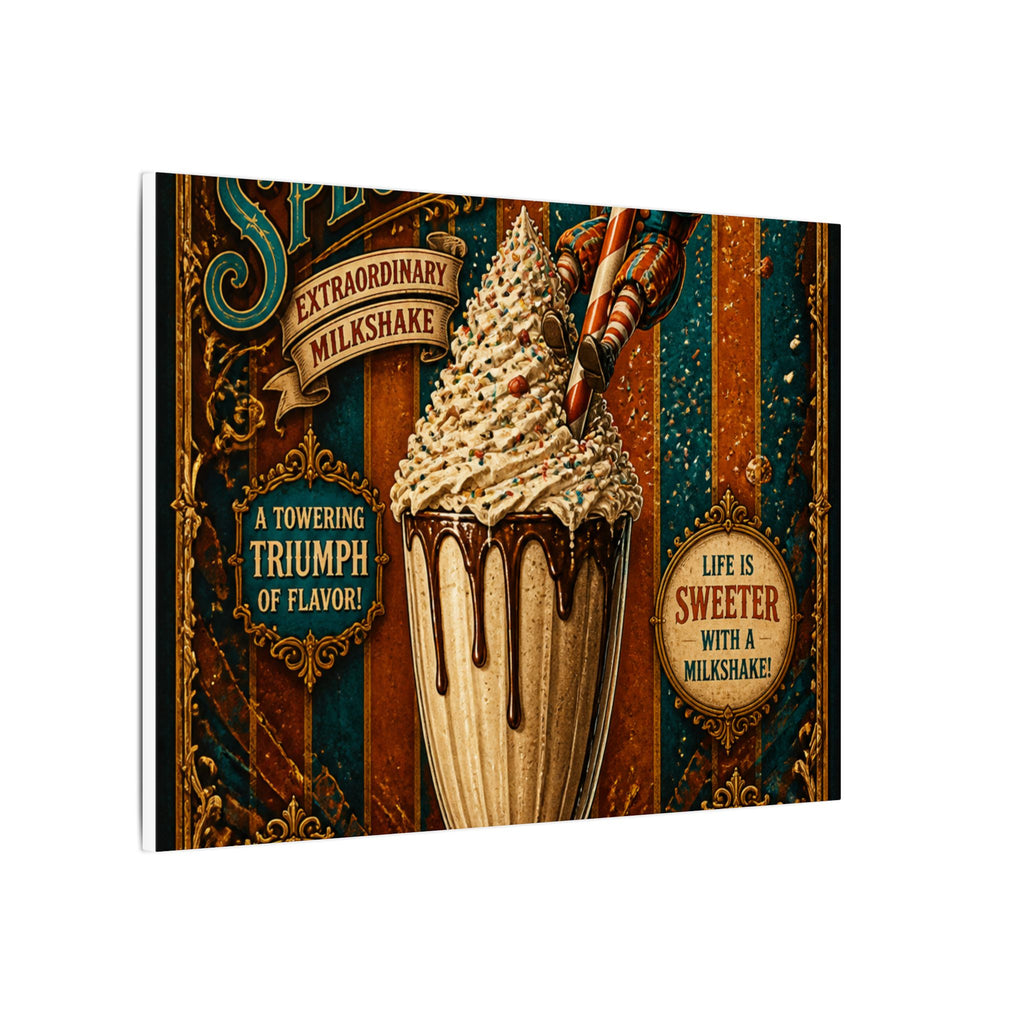 Milkshake Slide Clown Wall Art Canvas 24×36 Baroque Studio Decor Maximalist Print
