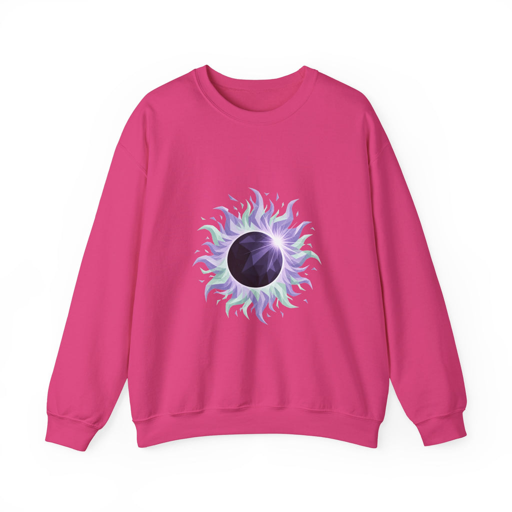 Matching Couple Sweatshirt - Solar & Lunar Eclipse Matching Couple Comfort Colors Crew Geometric Art His Hers Love Gift - Design A
