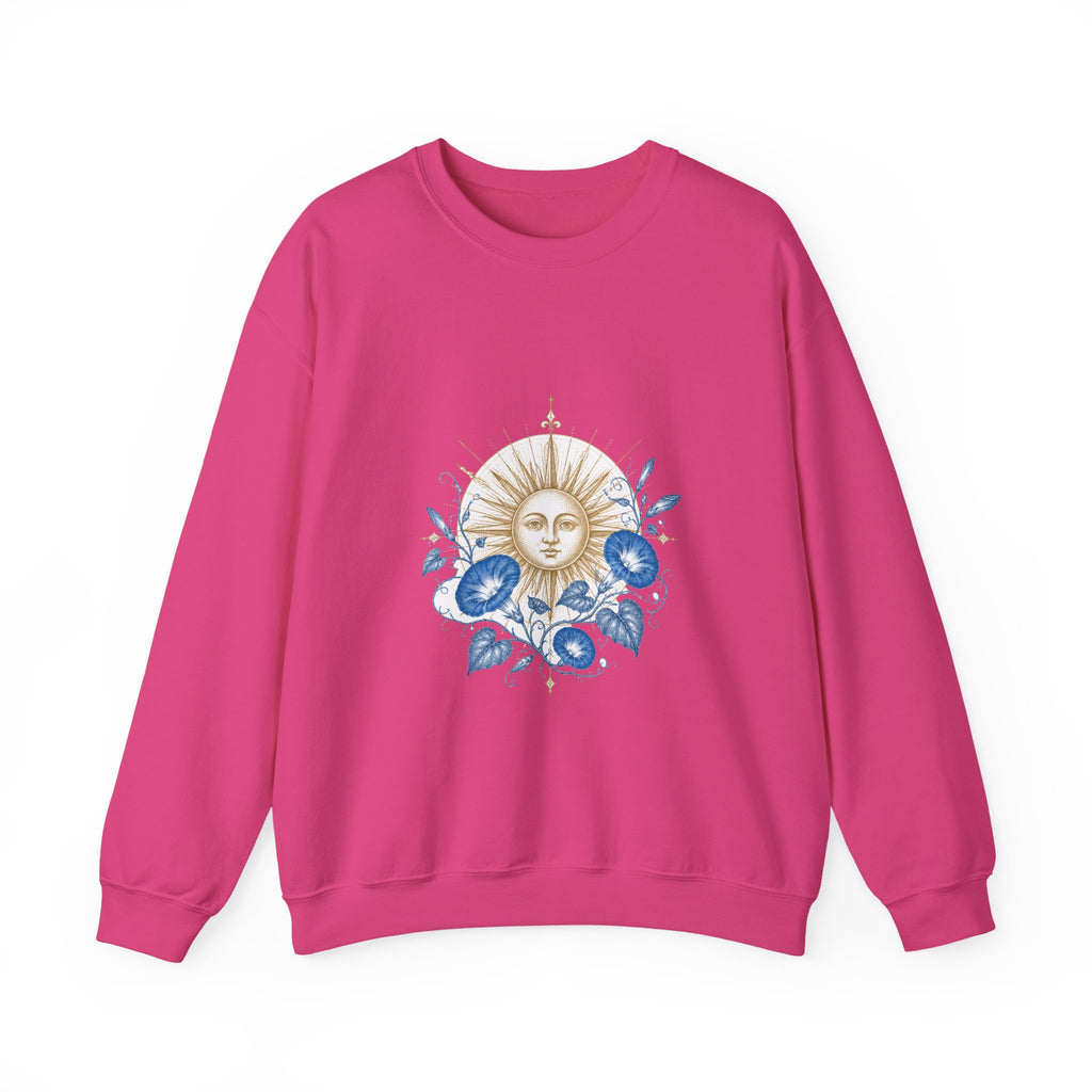 Matching Couple Sweatshirt - Sun & Moon Matching Couple Premium Fleece Sweatshirt Vintage Art His Hers Honeymoon Gift - Design B