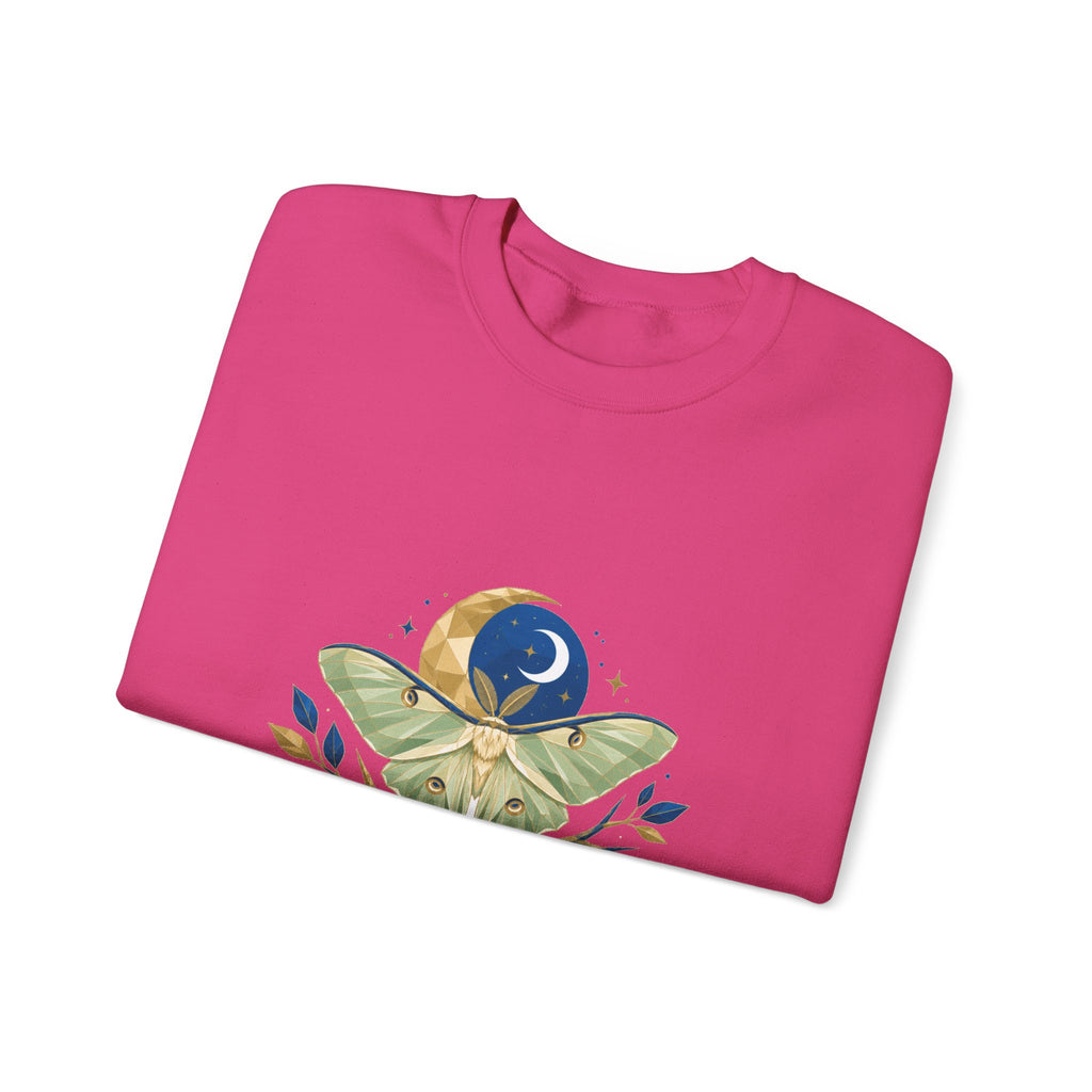 Matching Couple Sweatshirt - Butterfly & Moth Matching Couple Crewneck Sweatshirt Geometric Art His Hers Couple Gift - Design B