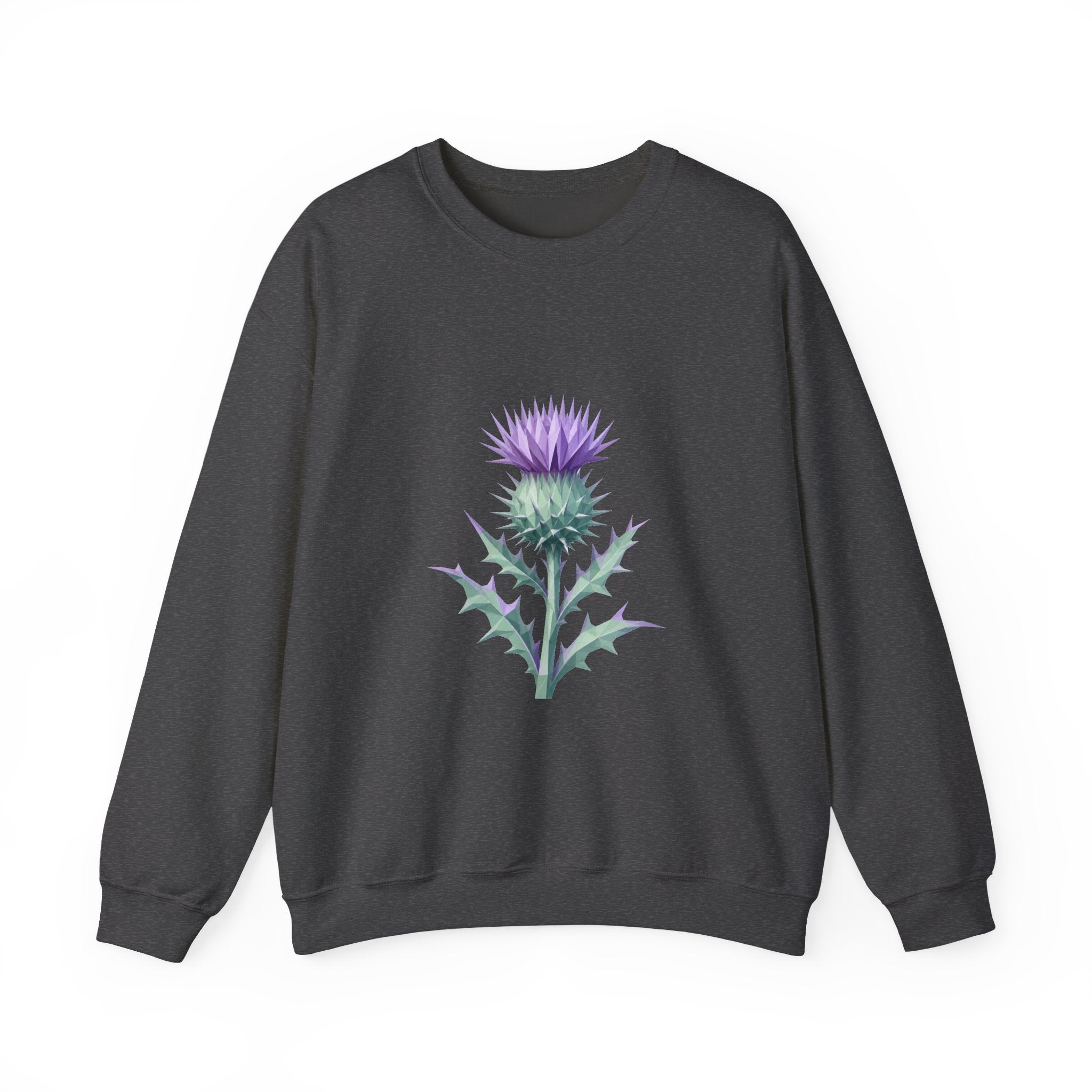 Matching Couple Sweatshirt - Lavender & Thistle Matching Couple Premium Fleece Sweatshirt Geometric Art His Hers Love Gift - Design B