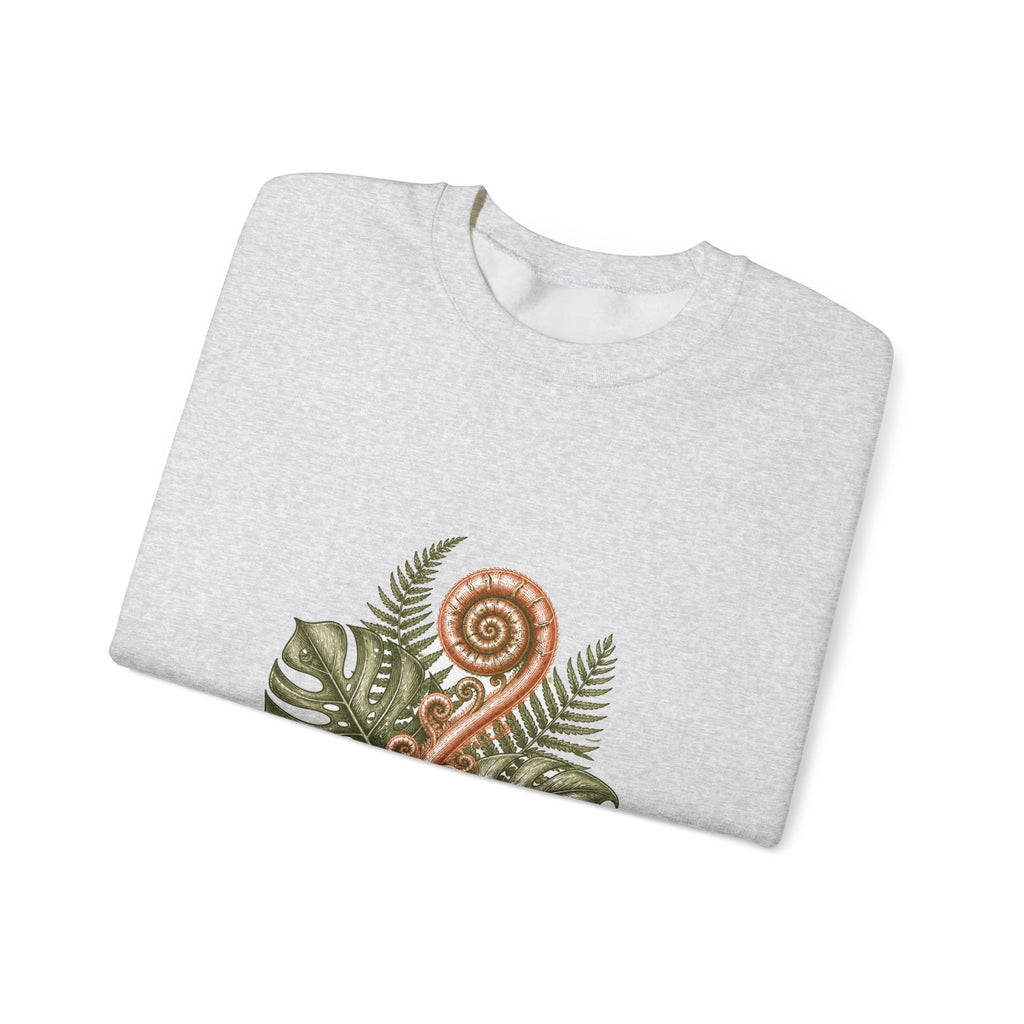 Matching Couple Sweatshirt - Desert & Rainforest Matching Couple Crewneck Sweatshirt Hand-Drawn Art His Hers Best Friend Gift - Design B