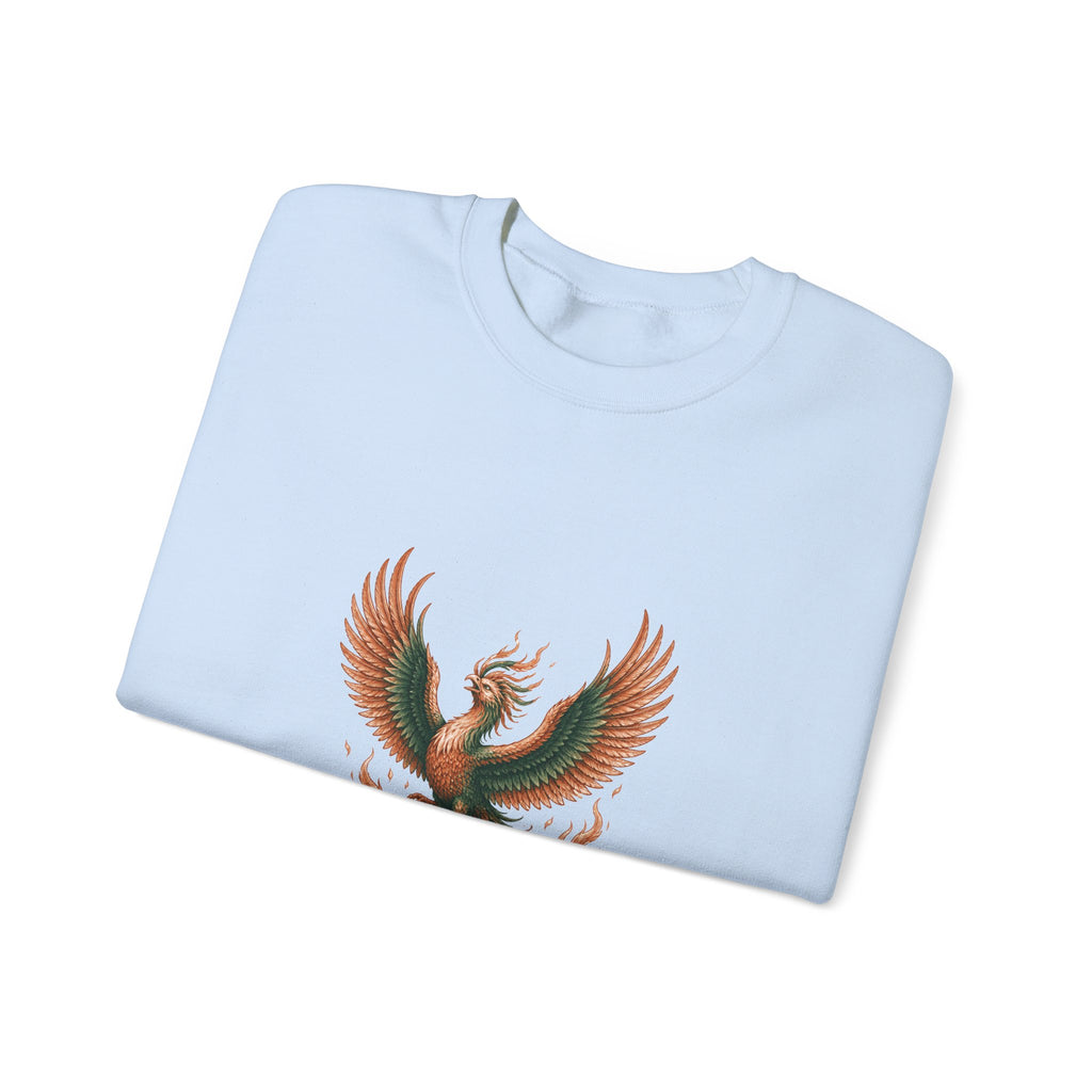Matching Couple Sweatshirt - Dragon & Phoenix Matching Couple Comfort Colors Crew Hand-Drawn Art His Hers Anniversary Gift - Design B