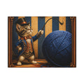 Cat Lion Tamer Wall Art Canvas 24×36 Baroque Studio Decor Maximalist Print