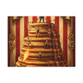 Pancake Stack Platform Wall Art Canvas 24×36 Baroque Studio Decor Maximalist Print