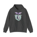 Matching Couple Sweatshirt - Eagle & Whale Matching Couple Hooded Sweatshirt Hand-Drawn Art His Hers Best Friend Gift - Design B
