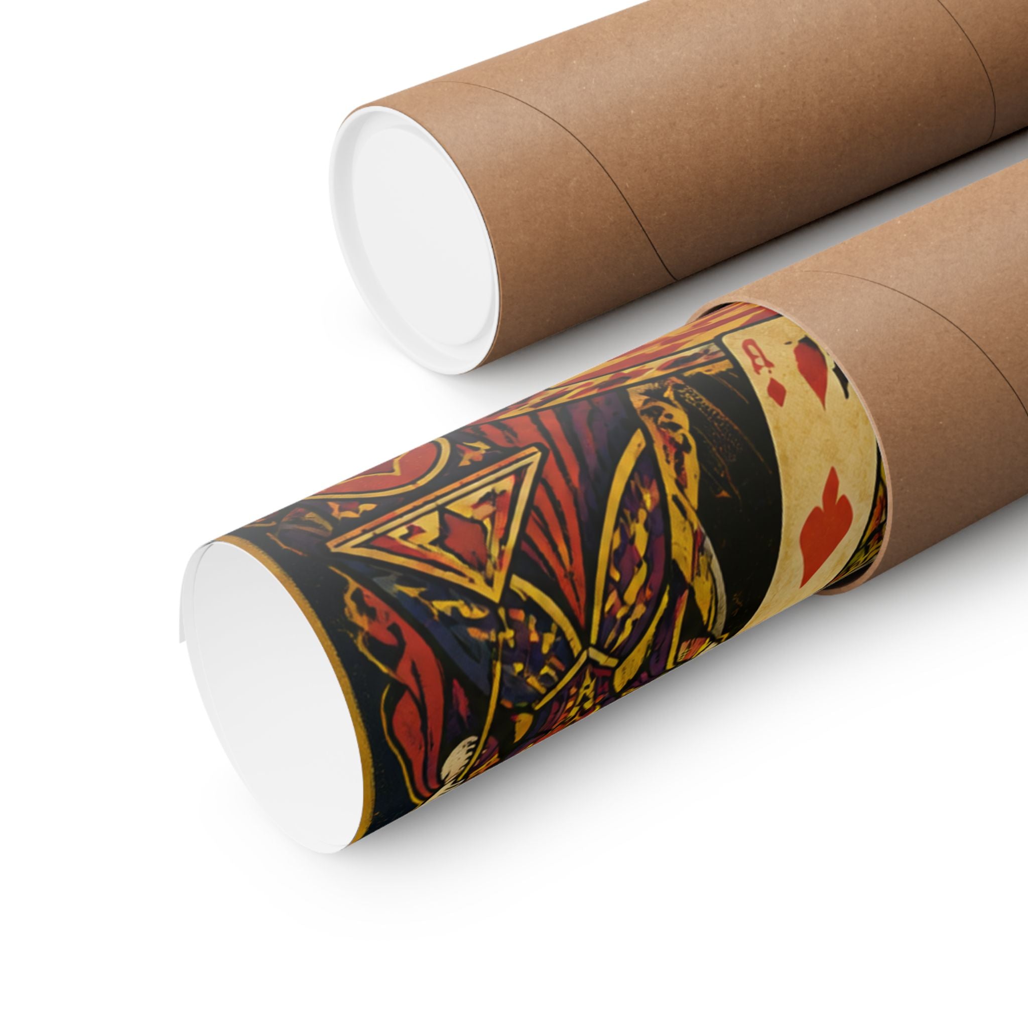 Playing Cards Tent Wall Art Poster 24×36 Psychedelic Dining Room Decor Maximalist Print