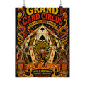 Playing Cards Tent Wall Art Poster 24×36 Psychedelic Dining Room Decor Maximalist Print