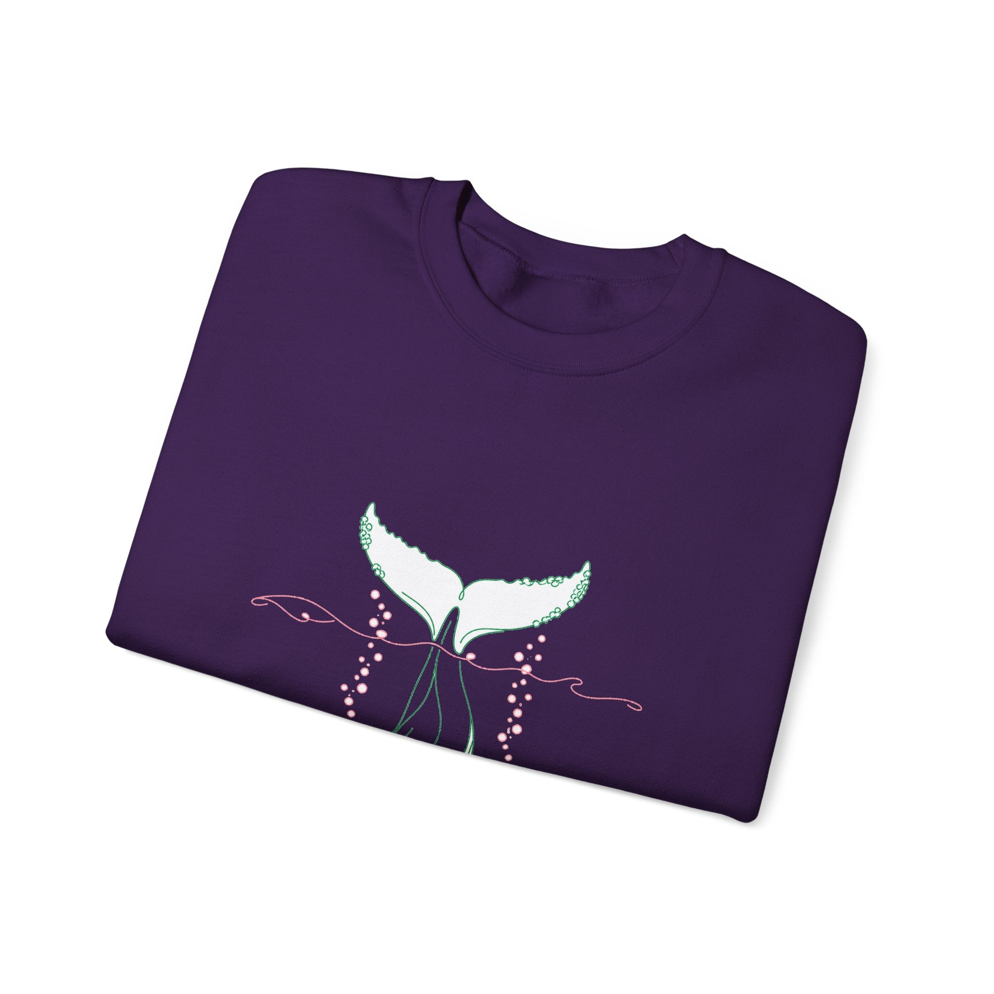 Matching Couple Sweatshirt - Eagle & Whale Matching Couple Comfort Colors Crew Minimalist Art His Hers Christmas Gift - Design B
