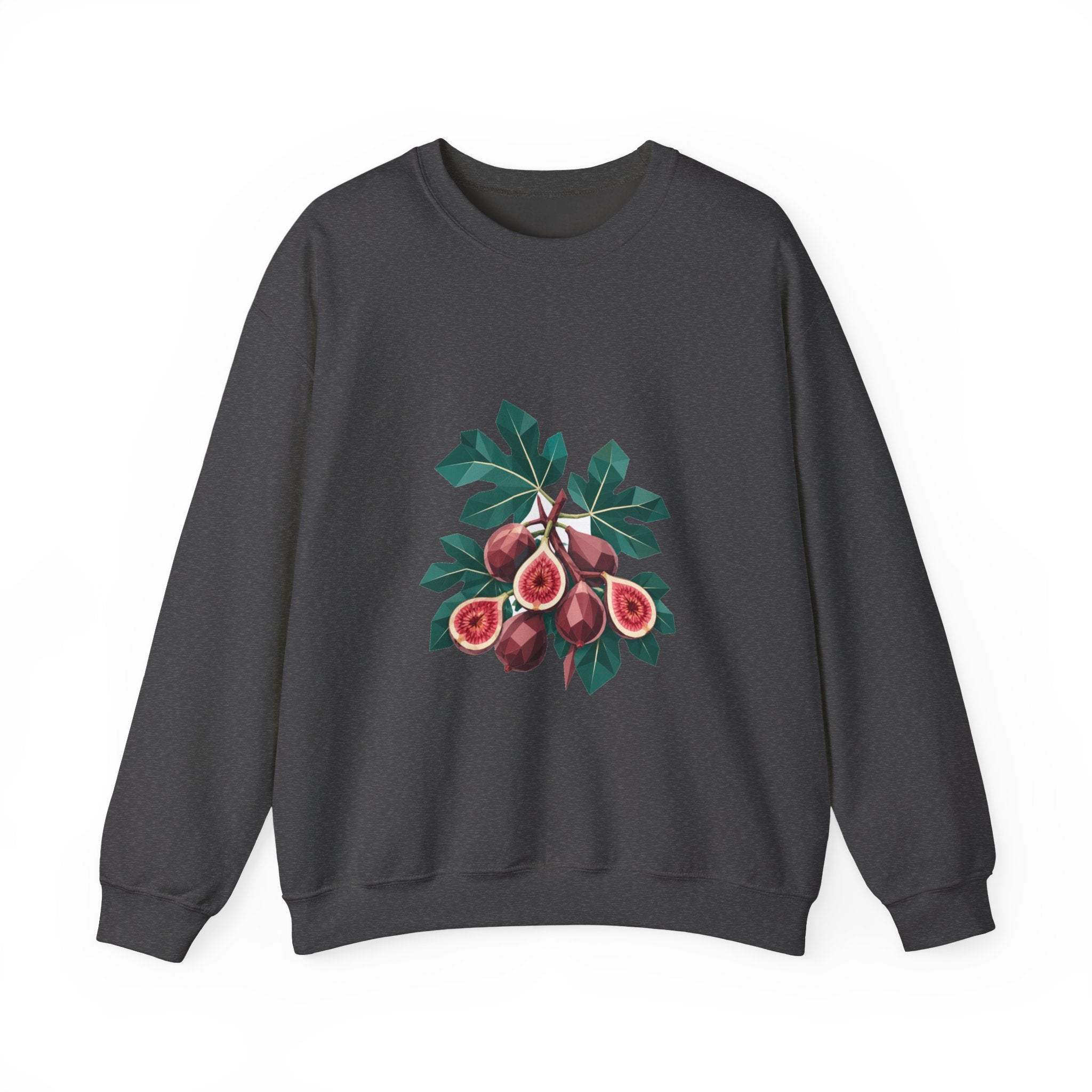 Matching Couple Sweatshirt - Olive Branch & Fig Matching Couple Crewneck Sweatshirt Geometric Art His Hers Couple Gift - Design B