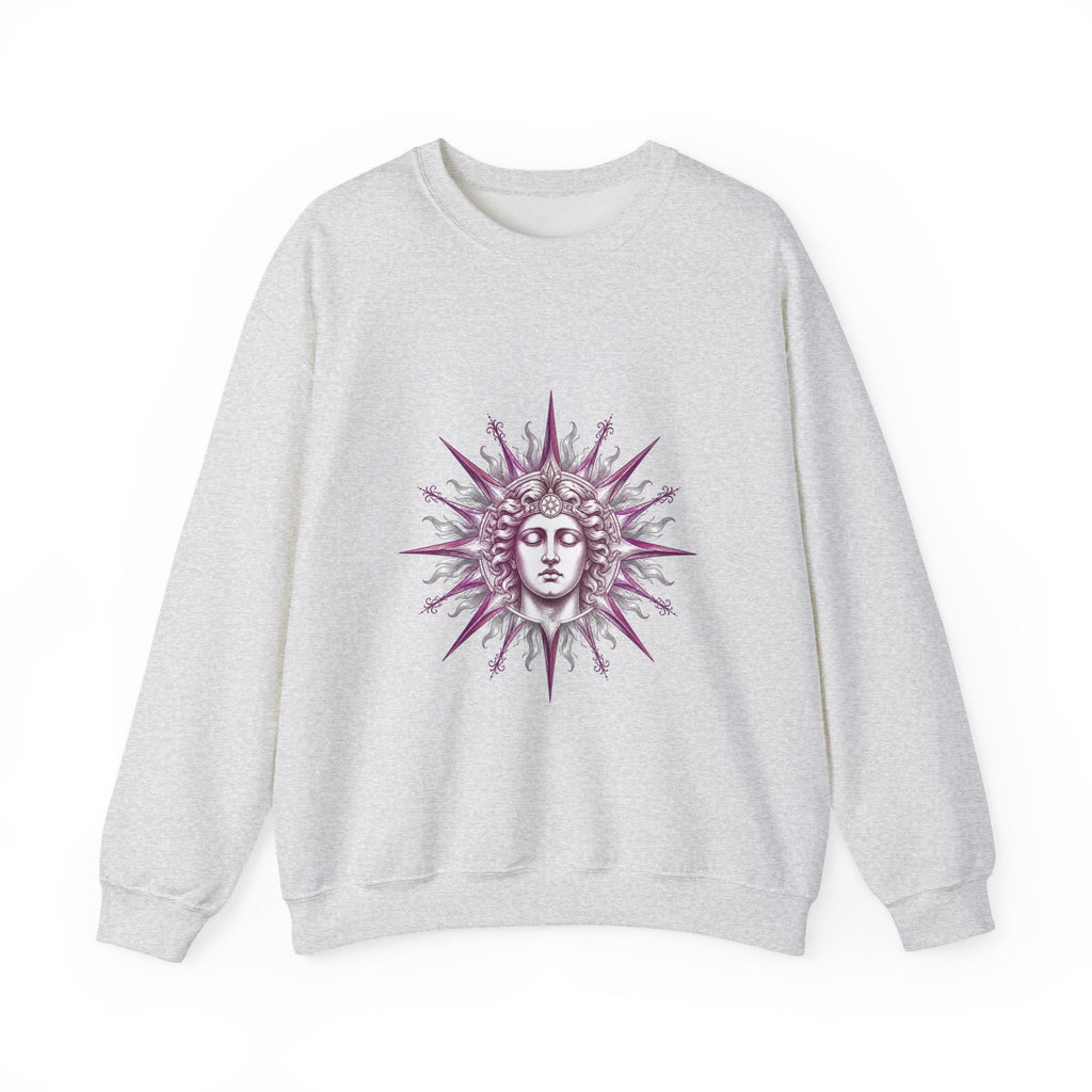 Matching Couple Sweatshirt - Helios & Selene Matching Couple Comfort Colors Crew Hand-Drawn Art His Hers Anniversary Gift - Design A