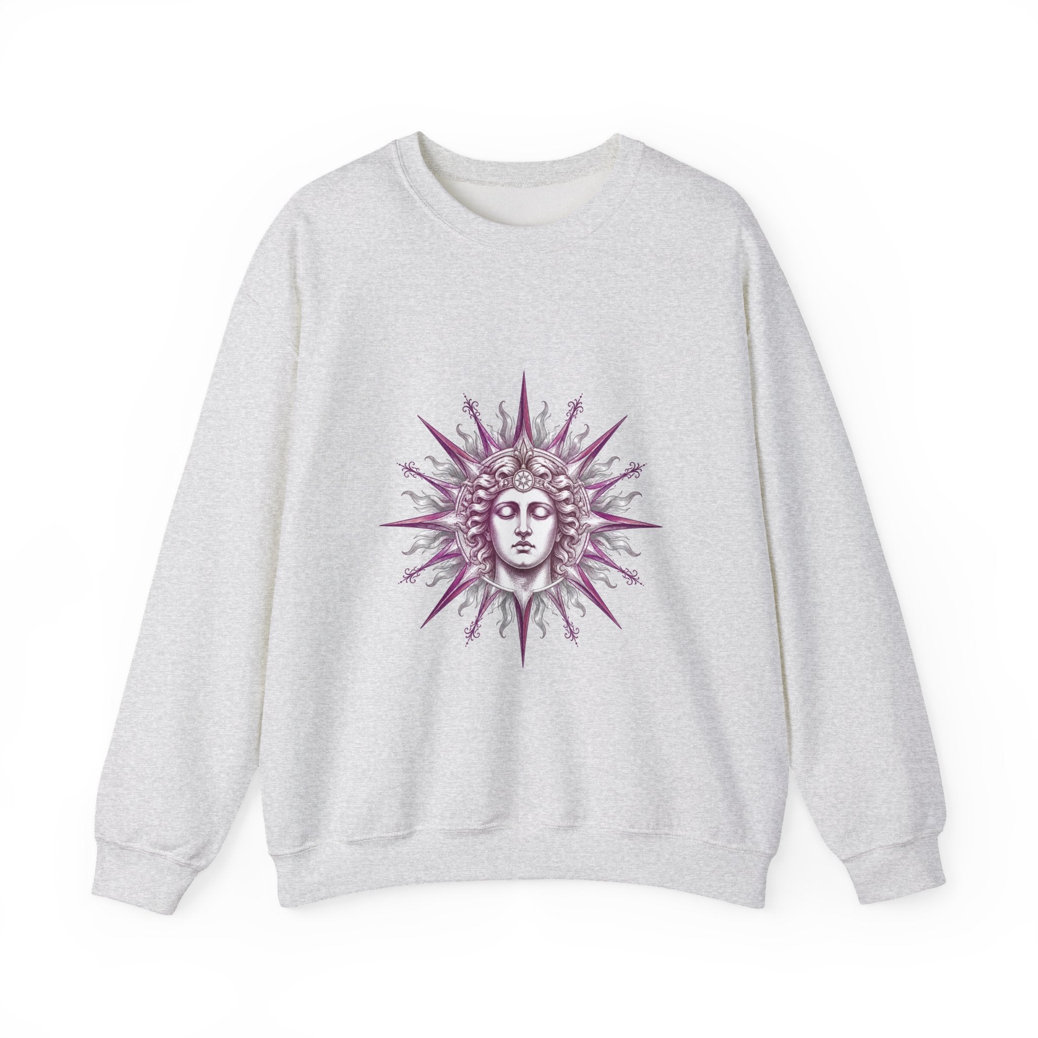 Matching Couple Sweatshirt - Helios & Selene Matching Couple Comfort Colors Crew Hand-Drawn Art His Hers Anniversary Gift - Design A