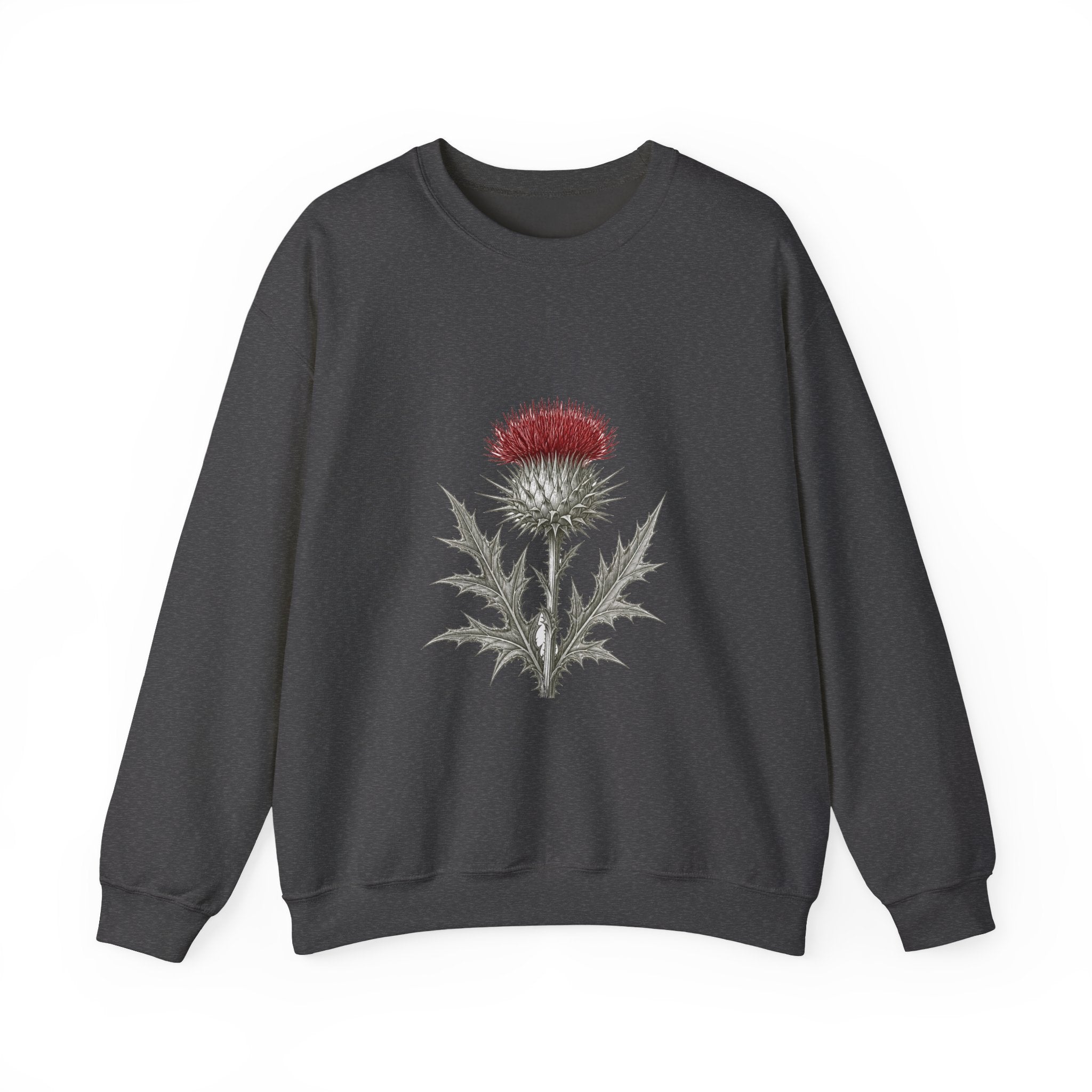 Matching Couple Sweatshirt - Lavender & Thistle Matching Couple Premium Fleece Sweatshirt Vintage Art His Hers Honeymoon Gift - Design B