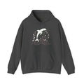 Matching Couple Sweatshirt - Shark & Dolphin Matching Couple Hooded Sweatshirt Minimalist Art His Hers Valentine Gift - Design B