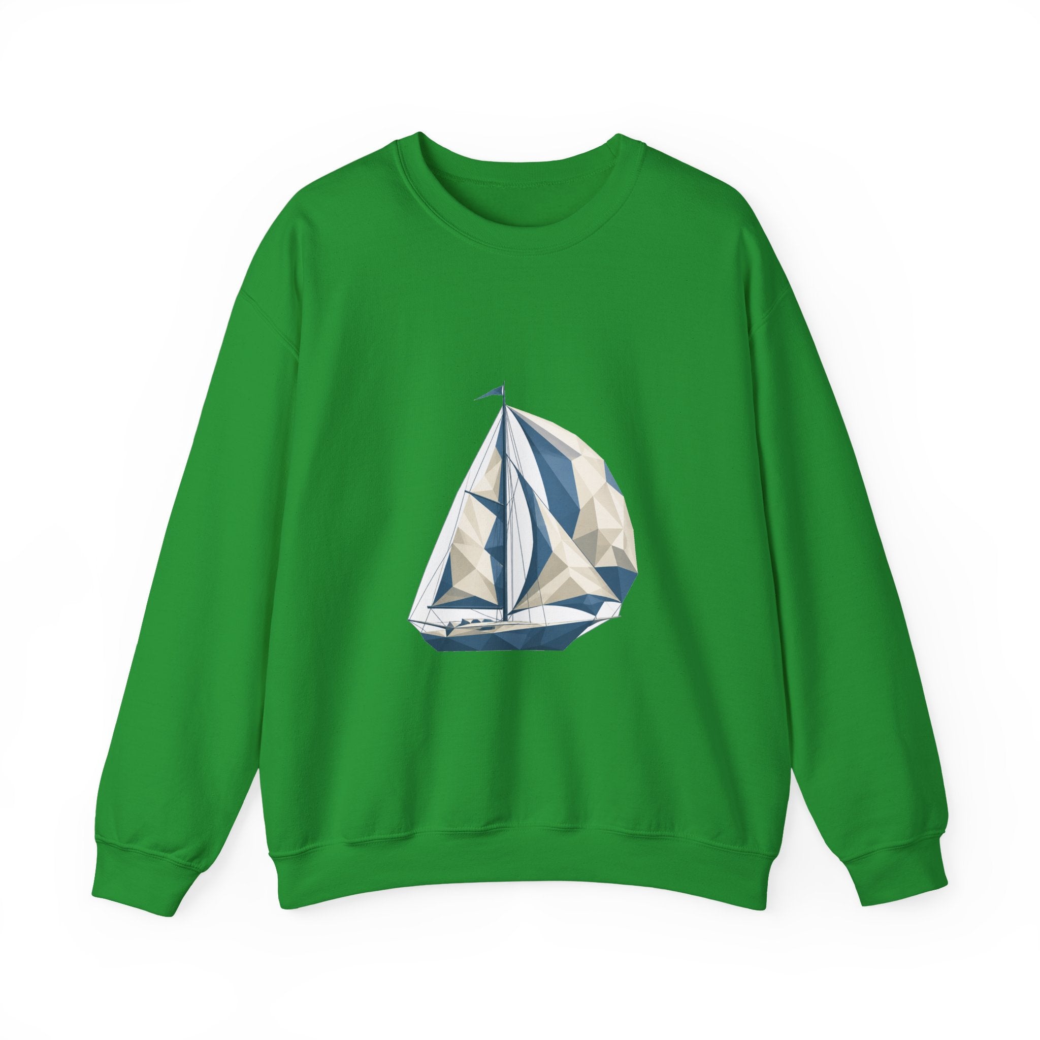 Matching Couple Sweatshirt - Anchor & Sail Matching Couple Premium Fleece Sweatshirt Geometric Art His Hers Love Gift - Design B
