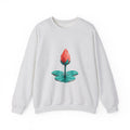 Matching Couple Sweatshirt - Open & Closed Lotus Matching Couple Premium Fleece Sweatshirt Geometric Art His Hers Love Gift - Design B