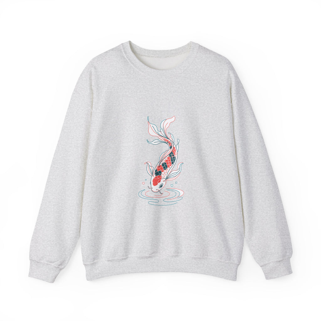 Matching Couple Sweatshirt - Koi Fish Yin Yang Matching Couple Premium Fleece Sweatshirt Minimalist Art His Hers Christmas Gift - Design B