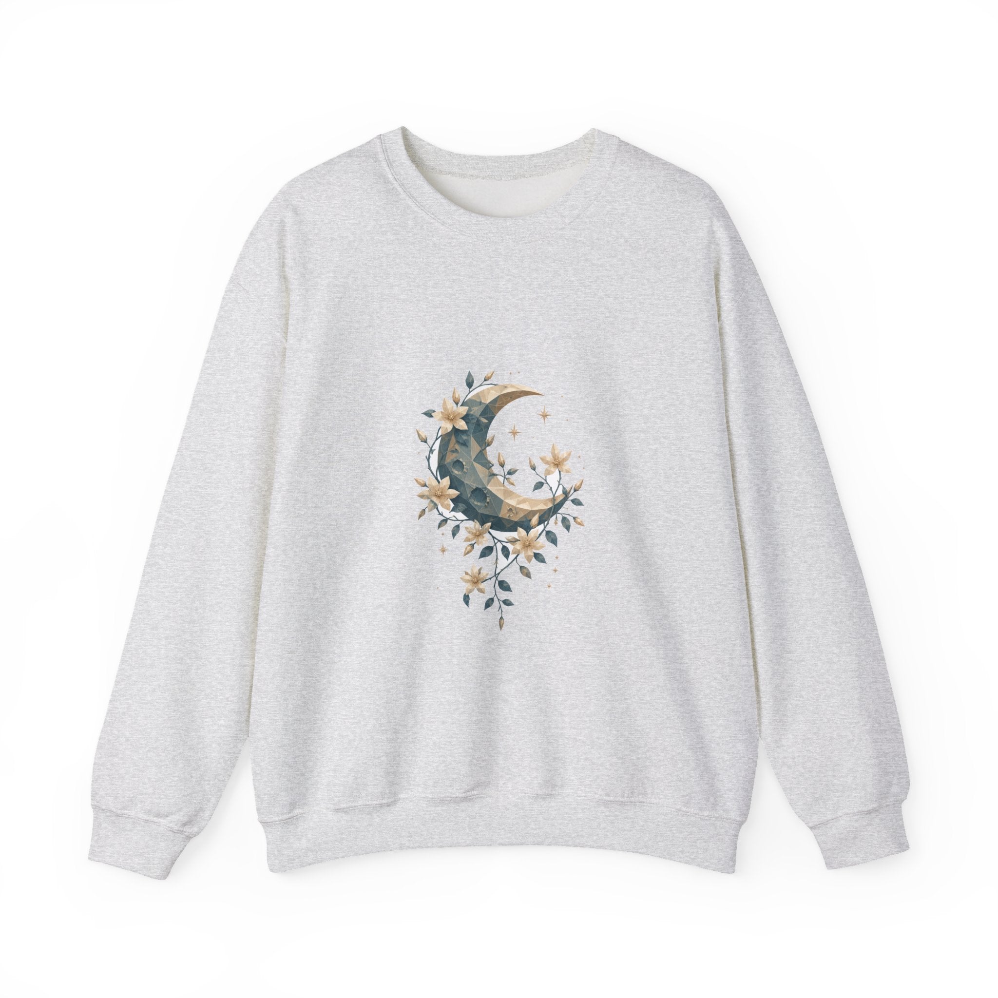 Matching Couple Sweatshirt - Sun & Moon Matching Couple Crewneck Sweatshirt Geometric Art His Hers Couple Gift - Design A