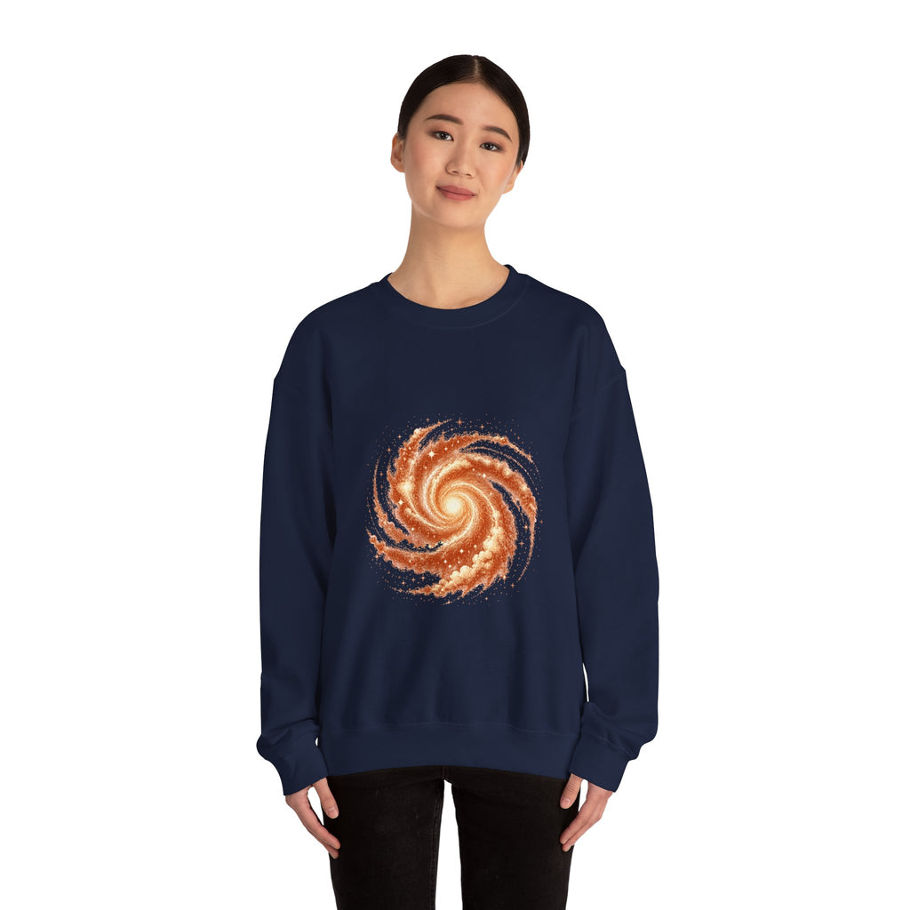 Matching Couple Sweatshirt - Galaxy & Supernova Matching Couple Crewneck Sweatshirt Hand-Drawn Art His Hers Best Friend Gift - Design A