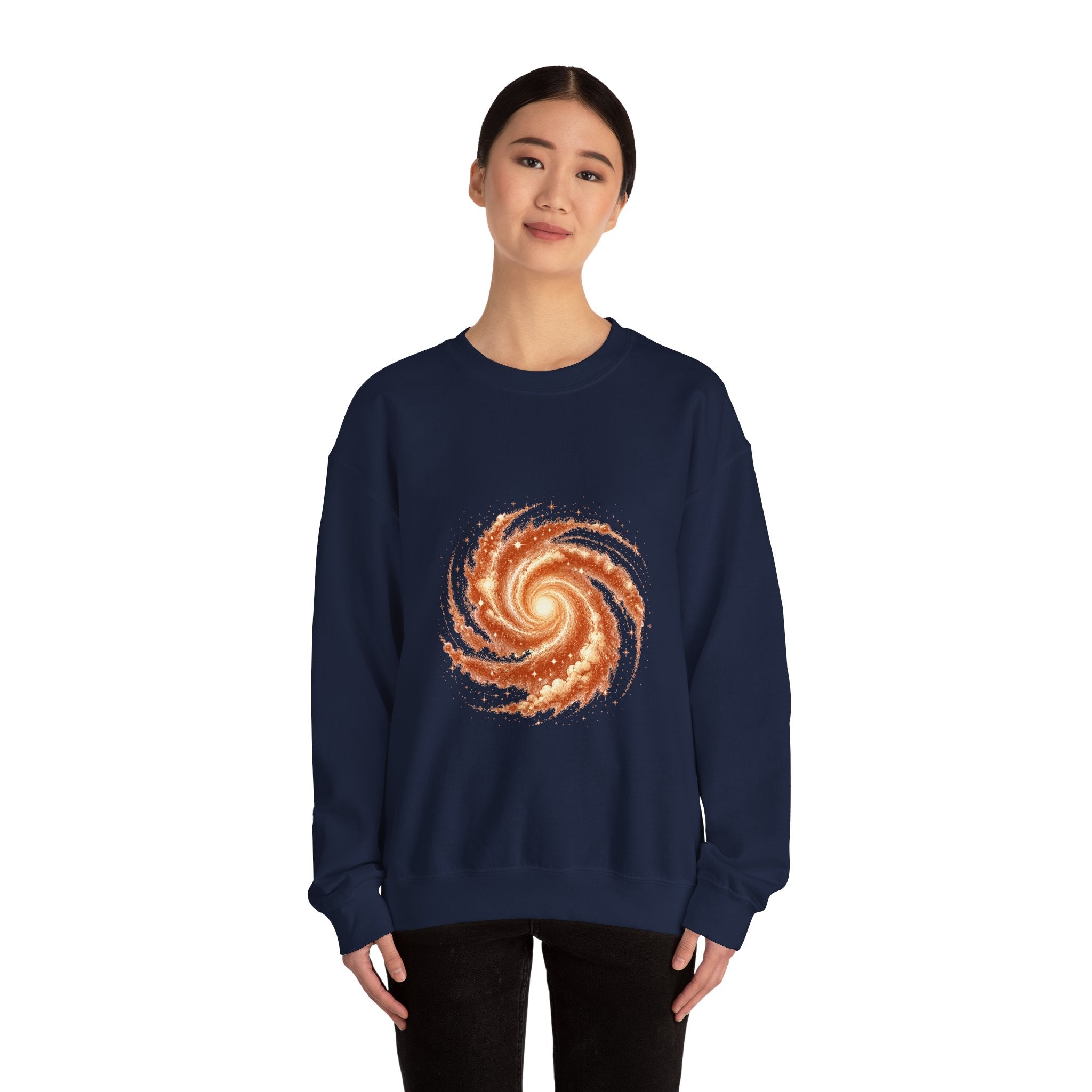 Matching Couple Sweatshirt - Galaxy & Supernova Matching Couple Crewneck Sweatshirt Hand-Drawn Art His Hers Best Friend Gift - Design A