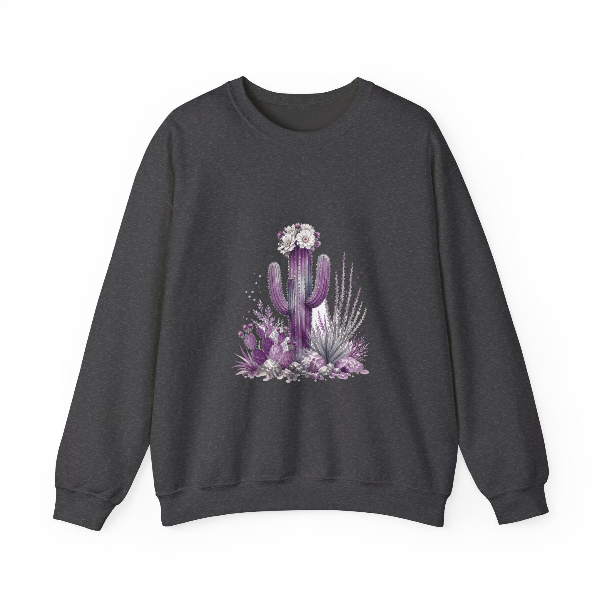 Matching Couple Sweatshirt - Desert & Rainforest Matching Couple Comfort Colors Crew Watercolor Art His Hers Birthday Gift - Design A