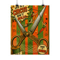 Giant Scissors Trapeze Wall Art Poster 24×36 Pop Art Restaurant Decor Maximalist Print