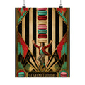 Macaron Balancing Tower Wall Art Poster 18×24 Art Deco Entryway Decor Maximalist Print