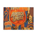 Aperol Spritz Monkeys Wall Art Canvas 24×36 Psychedelic Dining Room Decor Maximalist Print