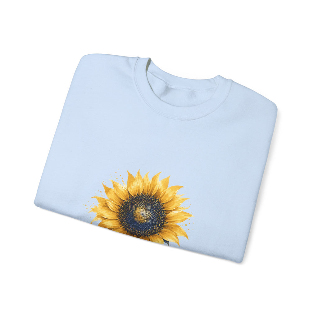 Matching Couple Sweatshirt - Sunflower & Moonflower Matching Couple Premium Fleece Sweatshirt Watercolor Art His Hers Birthday Gift - Design A