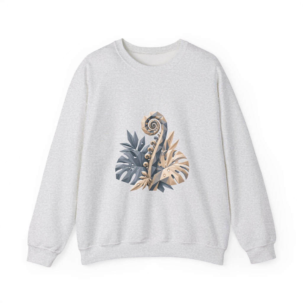 Matching Couple Sweatshirt - Desert & Rainforest Matching Couple Comfort Colors Crew Geometric Art His Hers Love Gift - Design B