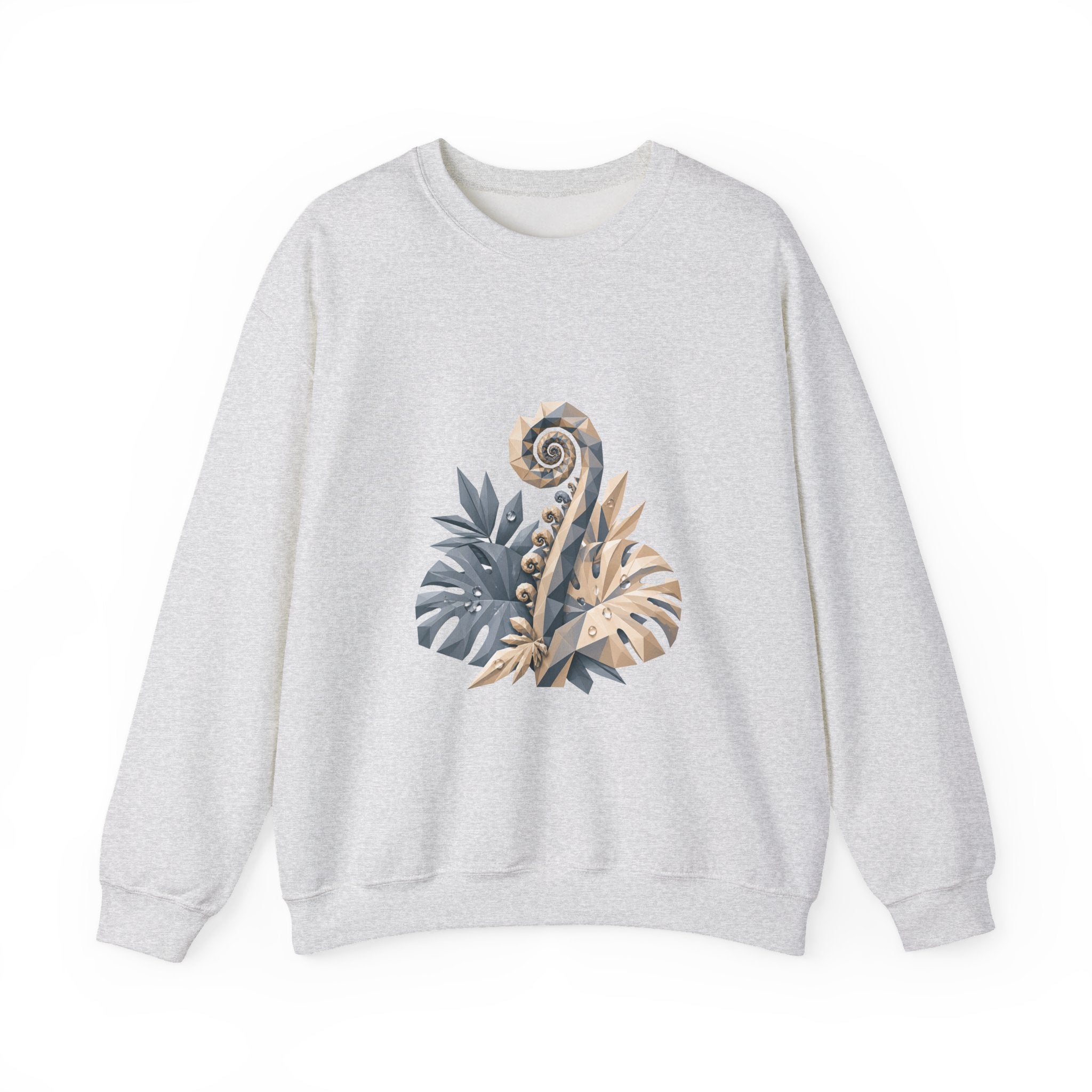 Matching Couple Sweatshirt - Desert & Rainforest Matching Couple Comfort Colors Crew Geometric Art His Hers Love Gift - Design B