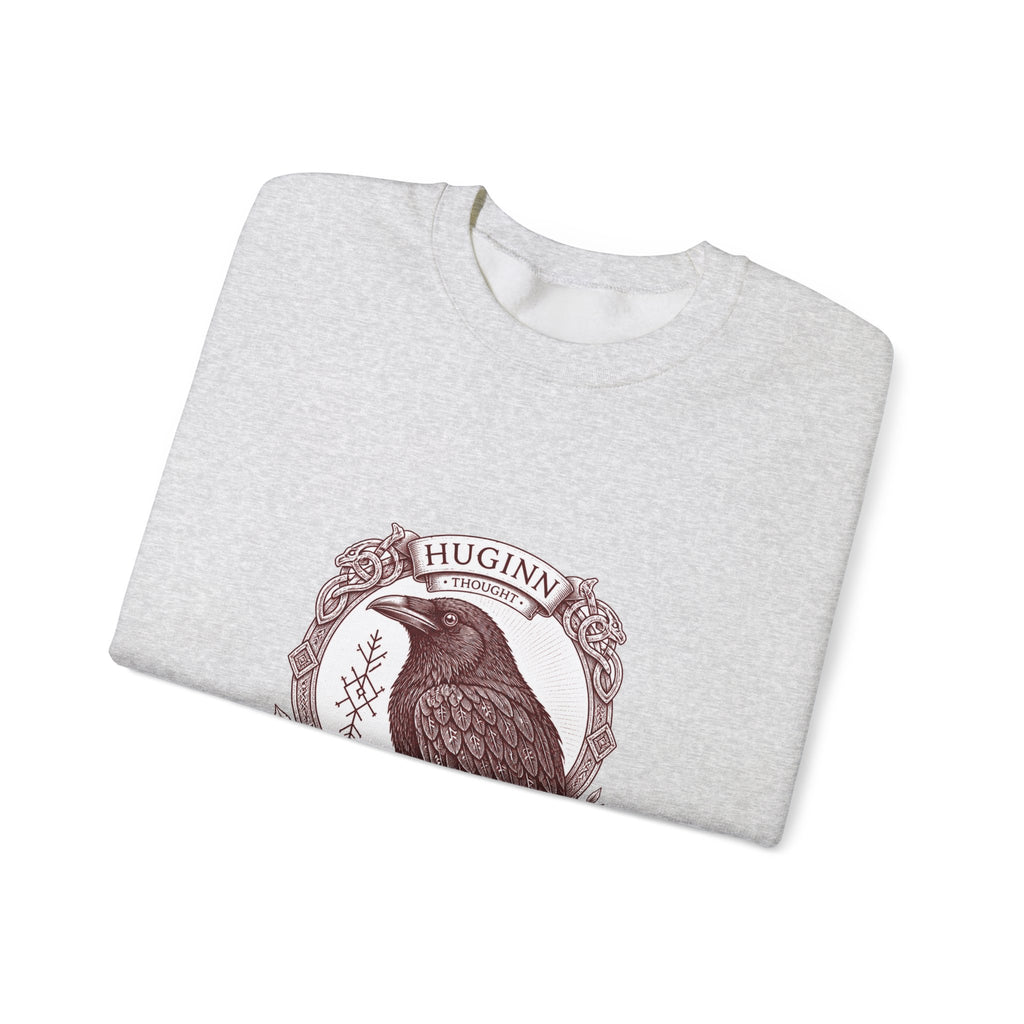 Matching Couple Sweatshirt - Huginn & Muninn Matching Couple Premium Fleece Sweatshirt Vintage Art His Hers Honeymoon Gift - Design A