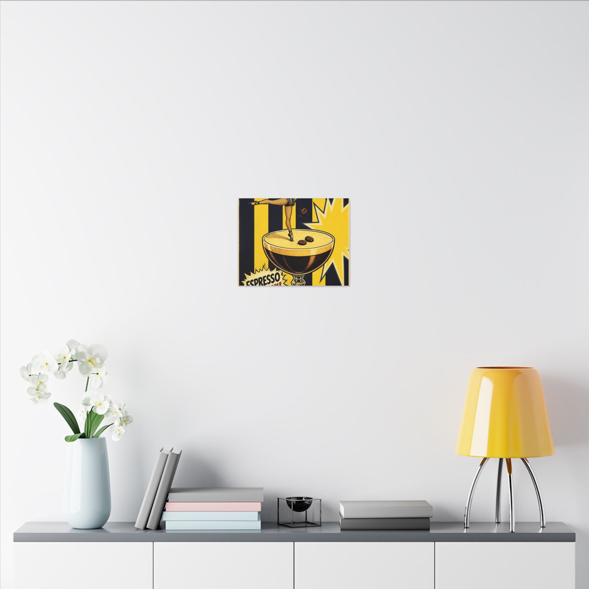 Espresso Martini Acrobat Wall Art Canvas 16×20 Pop Art Living Room Decor Maximalist Print