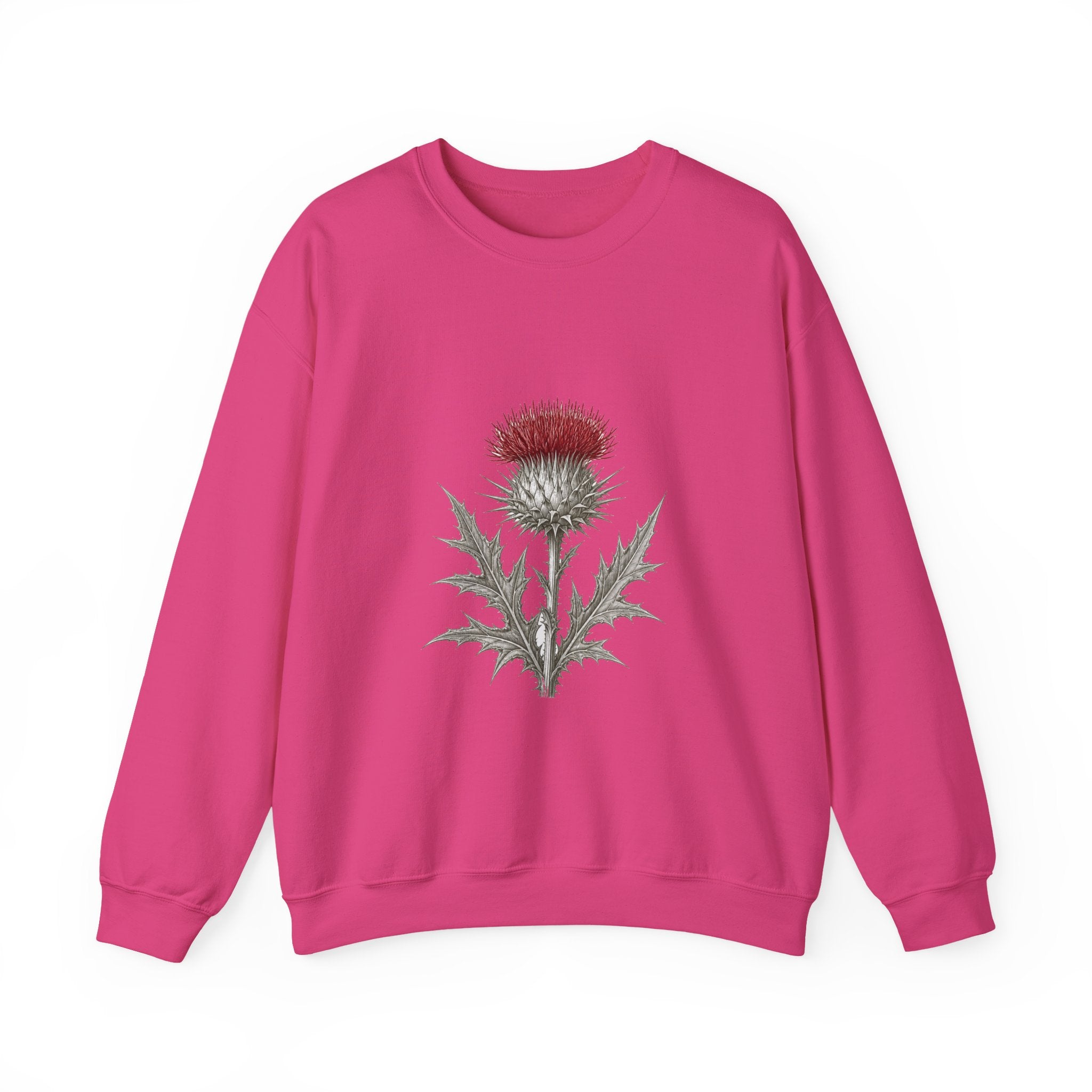 Matching Couple Sweatshirt - Lavender & Thistle Matching Couple Premium Fleece Sweatshirt Vintage Art His Hers Honeymoon Gift - Design B