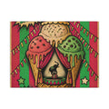 Ice Cream Cone Circus Tent Wall Art Canvas 16×20 Pop Art Living Room Decor Maximalist Print