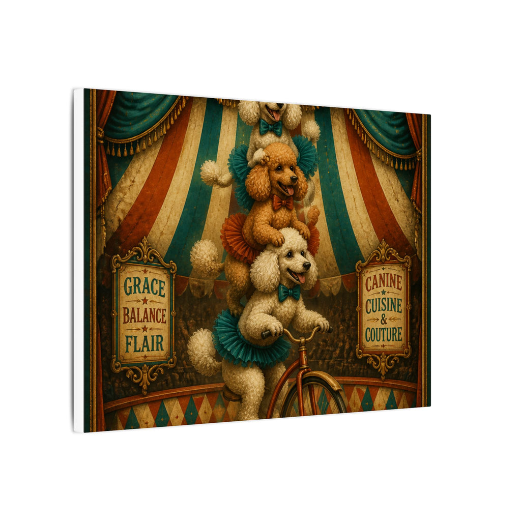 Poodle Stack Bicycle Wall Art Canvas 16×20 Baroque Home Office Decor Maximalist Print