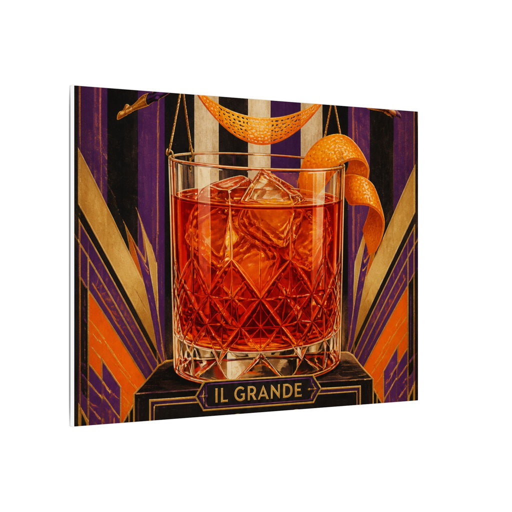 Negroni Trapeze Act Wall Art Canvas 16×20 Art Deco Entryway Decor Maximalist Print