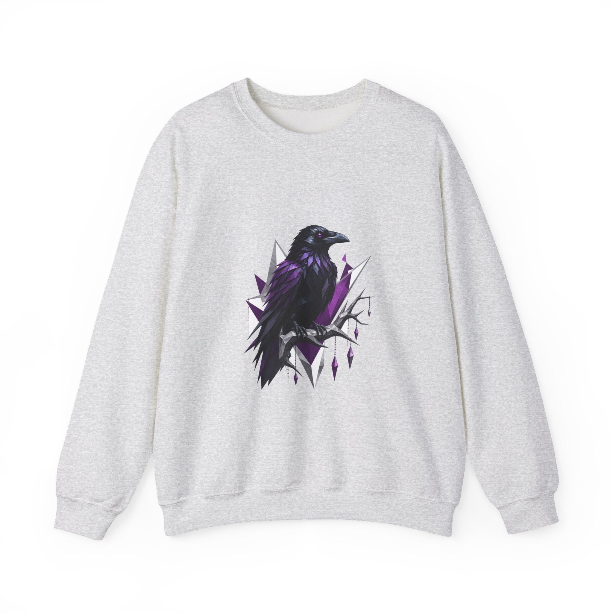 Matching Couple Sweatshirt - Raven & Swan Matching Couple Premium Fleece Sweatshirt Geometric Art His Hers Love Gift - Design A