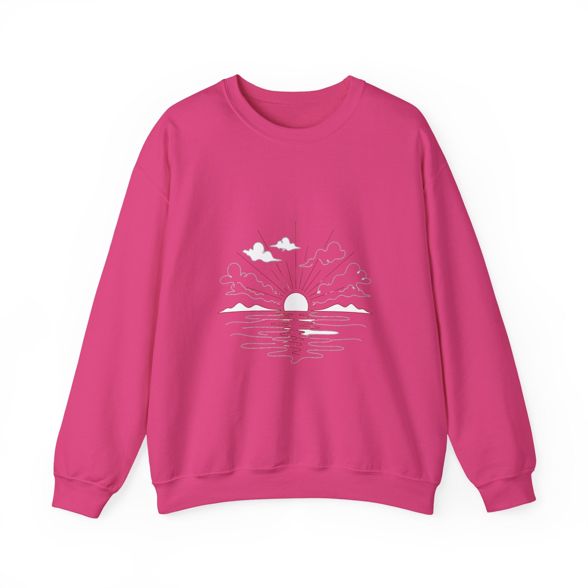 Matching Couple Sweatshirt - Sunrise & Sunset Matching Couple Comfort Colors Crew Minimalist Art His Hers Christmas Gift - Design A